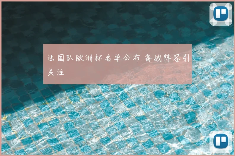 法国队欧洲杯名单公布 备战阵容引关注